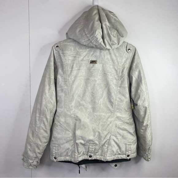 Oakley Medium Silver Reflective Ski Snowboard Regular Fit Coat - Picture 2 of 9